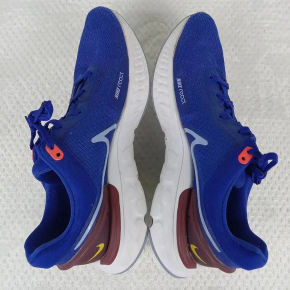 Nike React Miler 3 Shoes Mens Size 7 Blue Running Athletic Sneakers DD04-400 - Picture 6 of 10